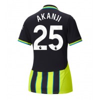 Manchester City Manuel Akanji #25 Bortatröja Kvinnor 2024-25 Korta ärmar